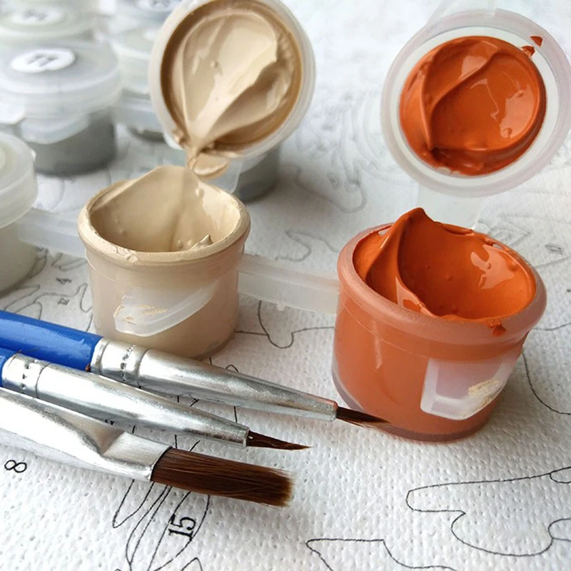 Раскрашивайте по номерам для взрослых картины сделай сам с двумя рыбами