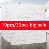 1530pcs diy self adhesive 3d brick wall sticker waterproof foam wallpaper for room kitchen roof ceiling background wall decals