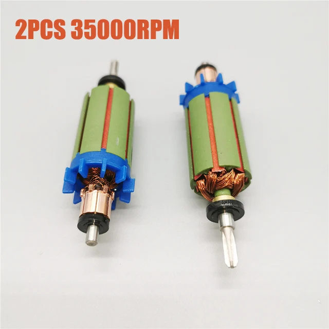 2PCS 35000RPM Тип 3 сильный 210 102L 105L и марафон микро мотор ручка ротора 35 к до 45 к Электрический Маникюр дрель аксессуары для ногтей - Цвет: 2PCS 35000RPM