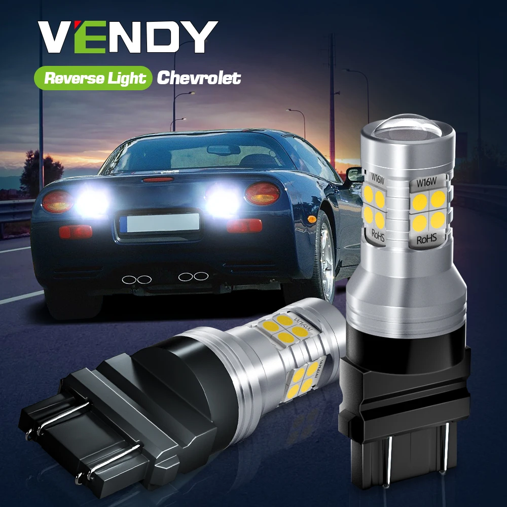 

2pcs LED Reverse Light Blub Backup Lamp Canbus No Error 3157 P27/7W T25 For Chevrolet Corvette 2005-2013