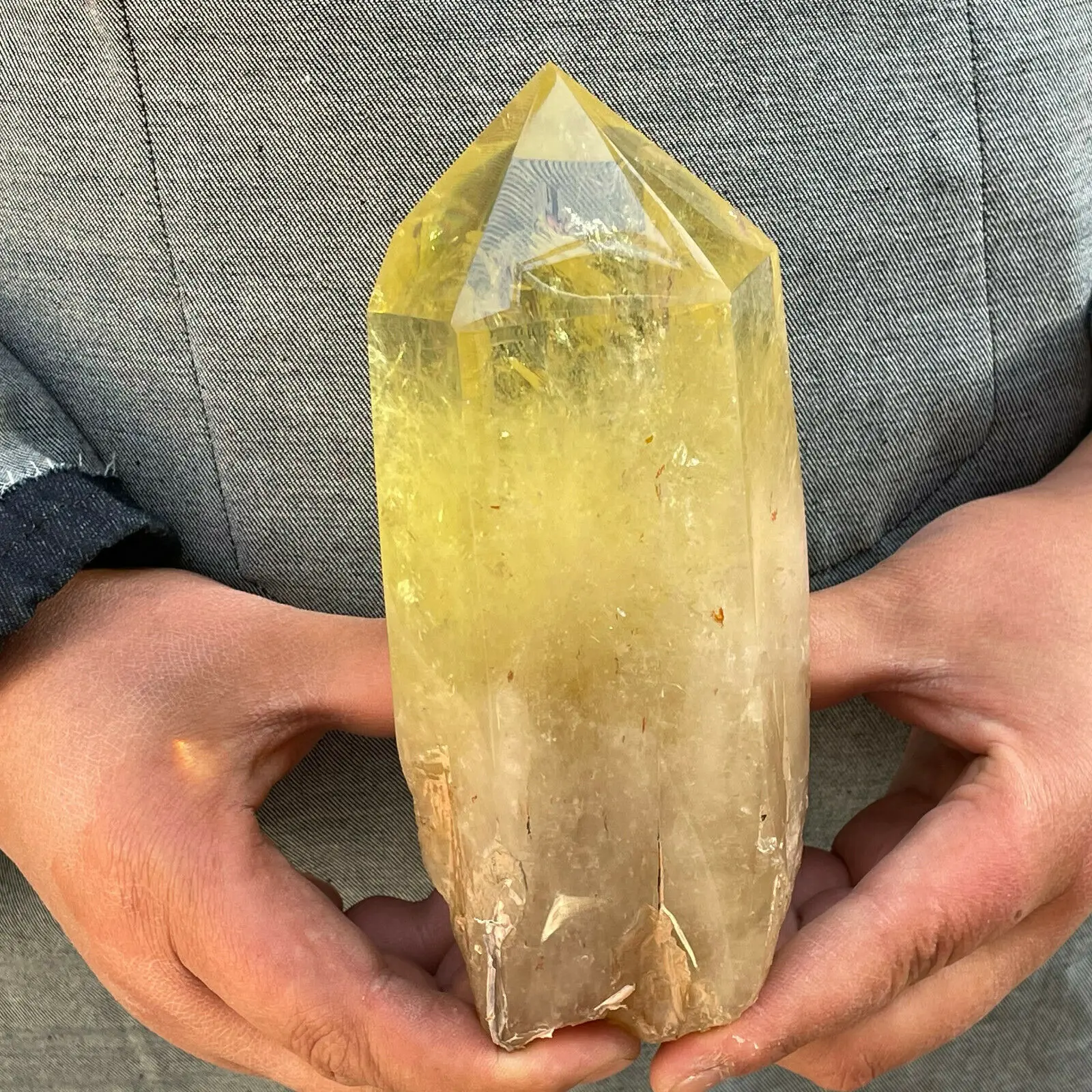 

Натуральный дымчатый цитрин, кварц, обелиск, кристальная палочка, точечное Исцеление