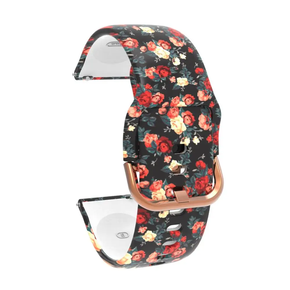 Amazfit ремешок Bip Band Силиконовый ремешок для часов 20 мм ремешок galaxy Watch active/Garmin vivoactive 3 - Цвет ремешка: rose black