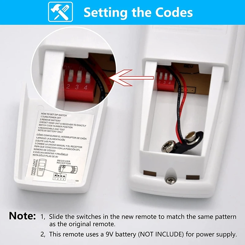 Dimmable HD5 Universal Ceiling Fan Remote Control Replacement For Habor Breeze Hampton Bay Fan-HD UC7078T CHQ7078T | Инструменты