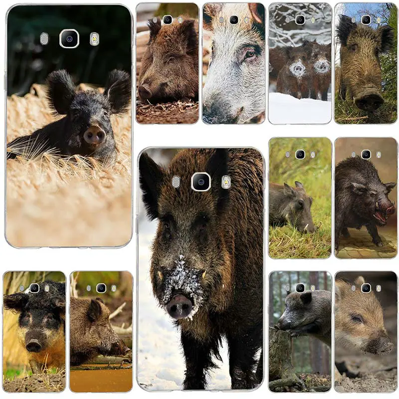 Дикий кабан животного Мягкий ТПУ силиконовый чехол для мобильного телефона samsung
