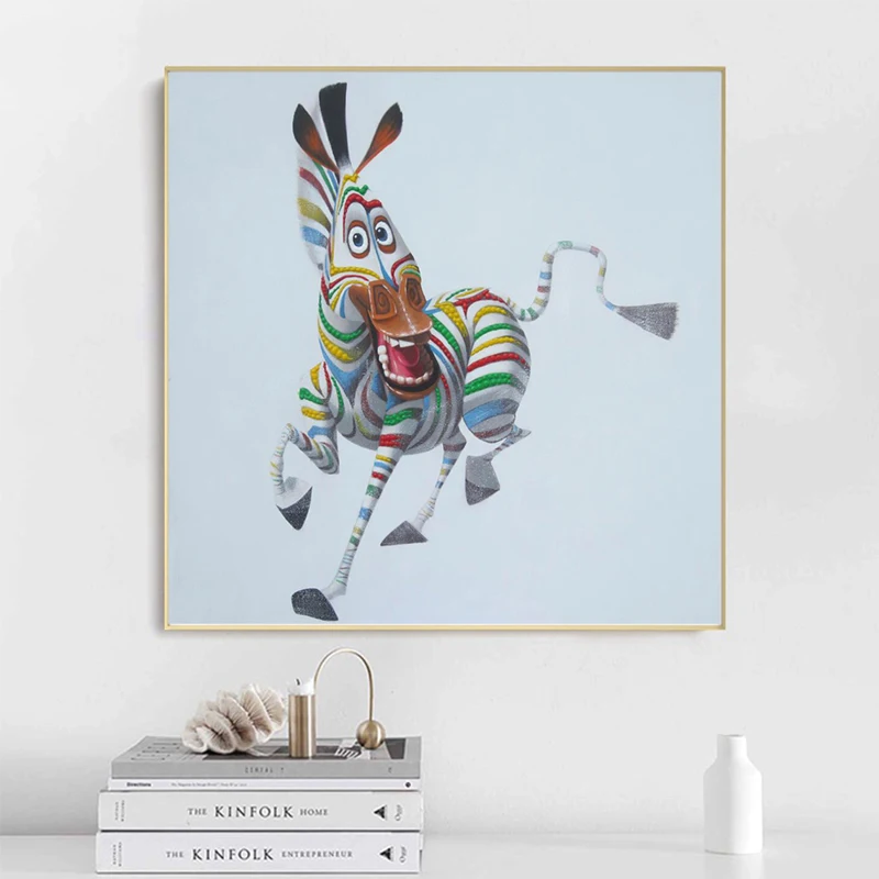 Абстрактная Современная животная художественная живопись на холсте плакат и