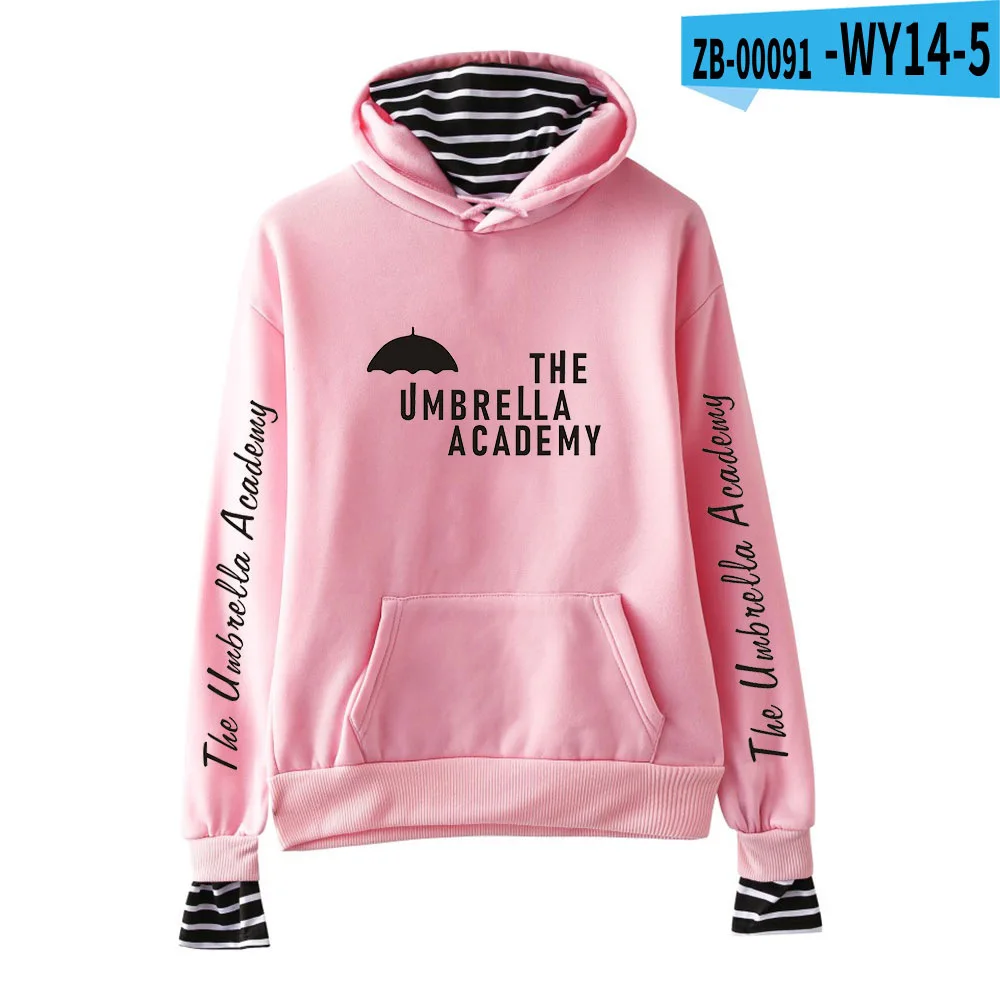 

The Umbrella Academy Hoodies Women/Men's Fake Two Piece Hoodie Sweatshirt Harajuku Streetwear Hip Hop Pullover Clothes