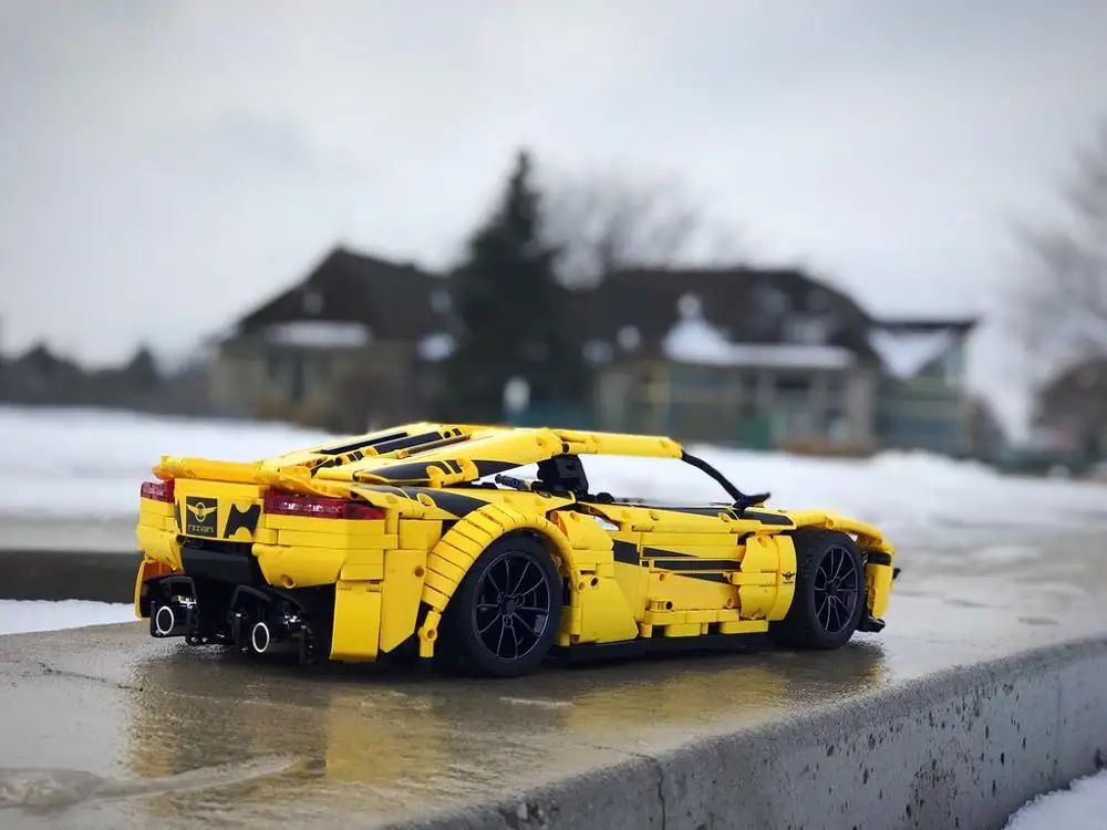 

Technology Building Block Sports Car Rezvani Beast Alpha Moc-20510 Car RC Remote Control Assembling Toy Model Boy Gift