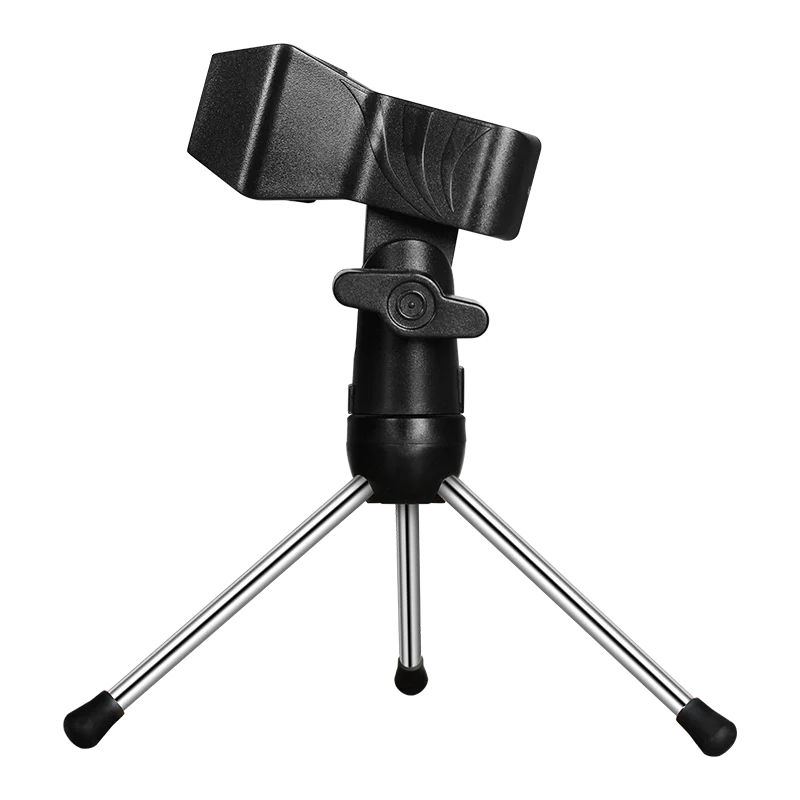 KFW Регулируемая подставка для микрофона мини складной держатель с микрофоном