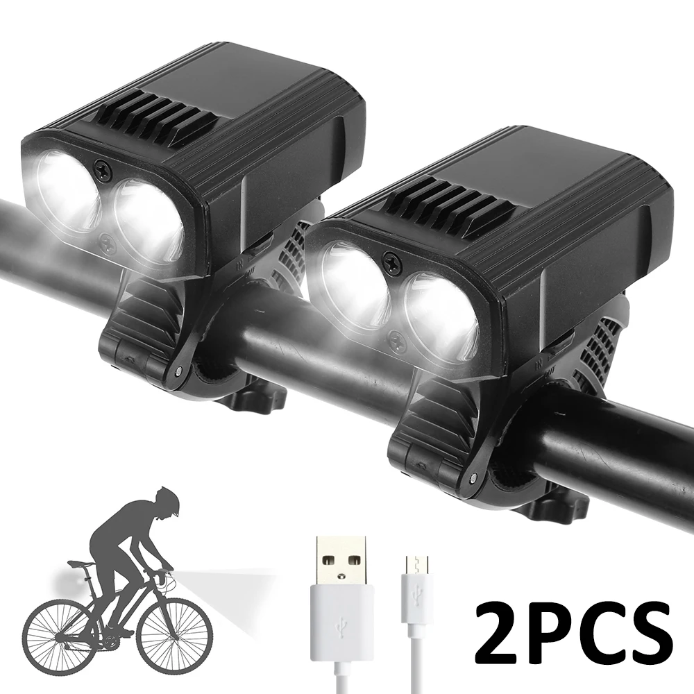 

Велосипед светильник USB светодиодный Перезаряжаемые горного велосипеда спереди и длинное сзади головной светильник Водонепроницаемый рул...