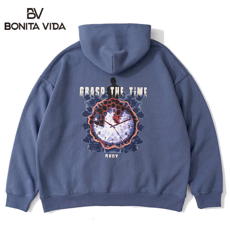 

Толстовка мужская с капюшоном и принтом граффити, в стиле Харадзюку