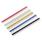 10 шт. 40Pin 1x40P наружный штырьковый коннектор, 2,54 мм, длинный синий, красный, белый, зеленый, желтый разъем, 5 цветов, горячая распродажа