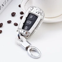 luxury diamond car styling car key protection cover case for audi c6 a7 a8 r8 a1 a3 a4 a5 q7 a6 c5 auto holder shell accessories
