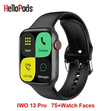 HelloPods IWO 13 PRO 75+ Faces Smart Watch Waterproof DIY Faces Password Game Sport Smartwatch Hear Rate Band PK W26 W56 DT100