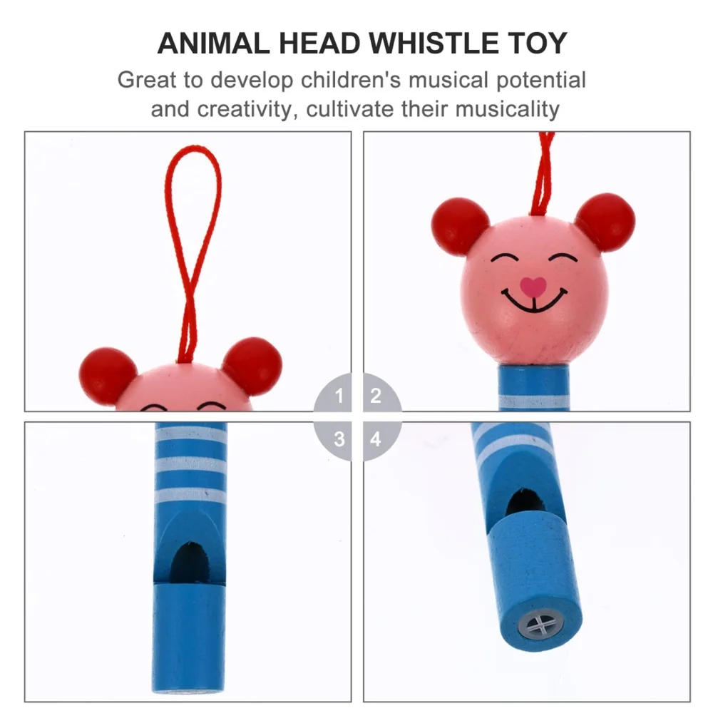 

10Pcs Lovely Animal Whistle Toy Baby Educational Toys Kids Gift Musical Baby Toy