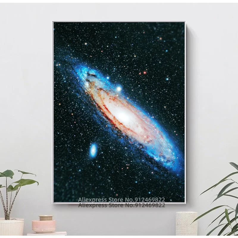 Andromeda Galaxy Nebula космическая астрономическая Вселенная облака украшение для