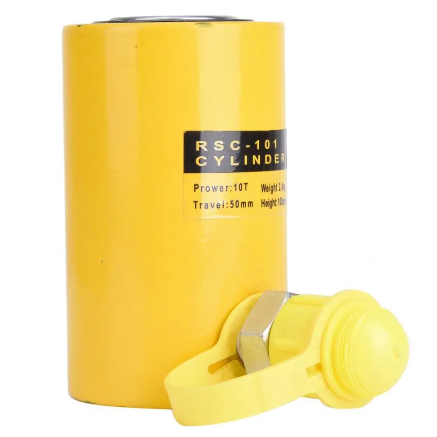 Короткий гидравлический домкрат 10T + набор ручных гидравлических насосов