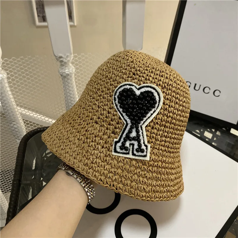 

AMI Handmade Straw Fisherman Hat Sun Protection Straw Hat Sun Protection Straw Hat Fashion Women Go Out On Vacation
