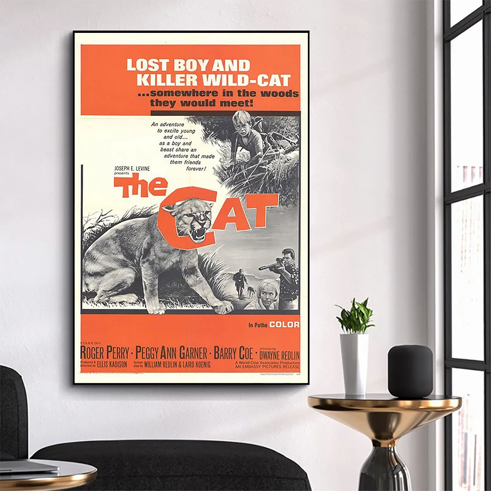 

CP3042 The Cat Classic Hot Movie Print Silk Fabric Poster Indoor Wall Art Decor Gift