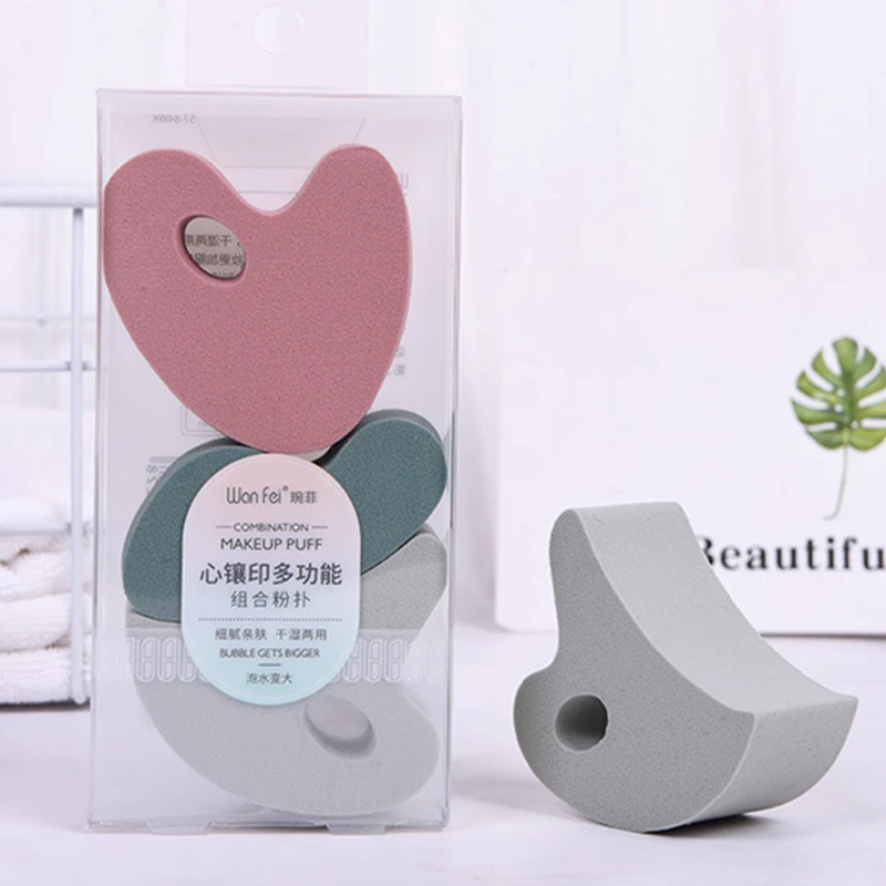 3 шт. губка для макияжа в виде капли воды| |