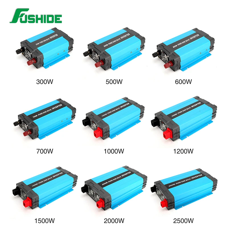 Инвертор солнечной энергии с чистой синусоидой 300 Вт интеллектуальное зарядное