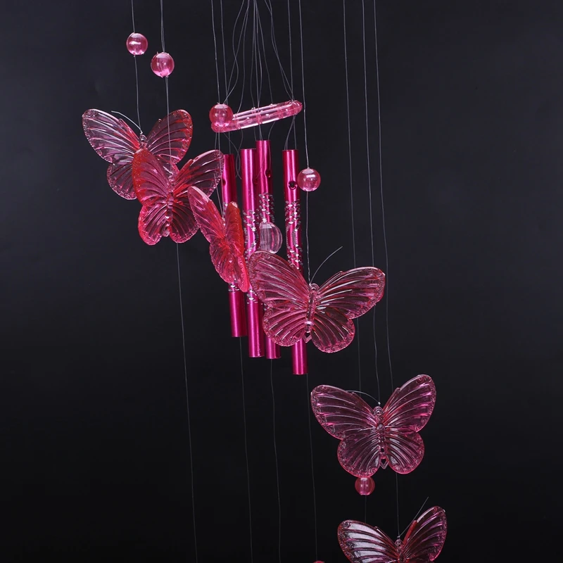 Розничная продажа ветряных колокольчиков звуковые трубы бабочка фэн шуй windchimes