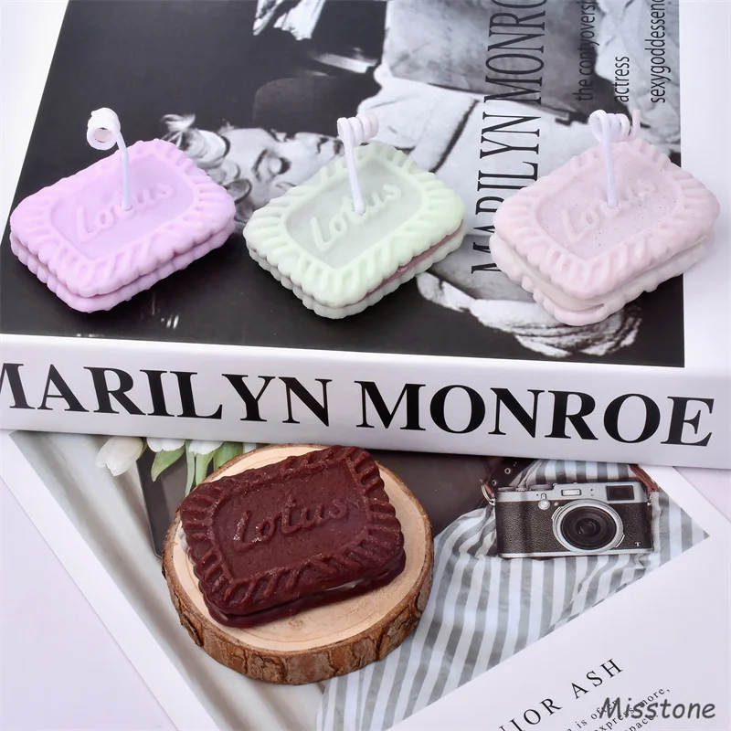 

Double Biscuit Candle Mold Cracker Silicone Soap Modle Handmade Ice Latticed Chocolate Cake Decoration Artwork Holiday Gift Die