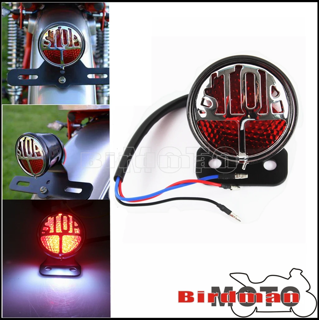 

Универсальный задний фонасветильник для мотоцикла, светодиодный стоп-сигнал, задний фонарь для чоппера, поплавка, кафе-рейсера, задние фона...