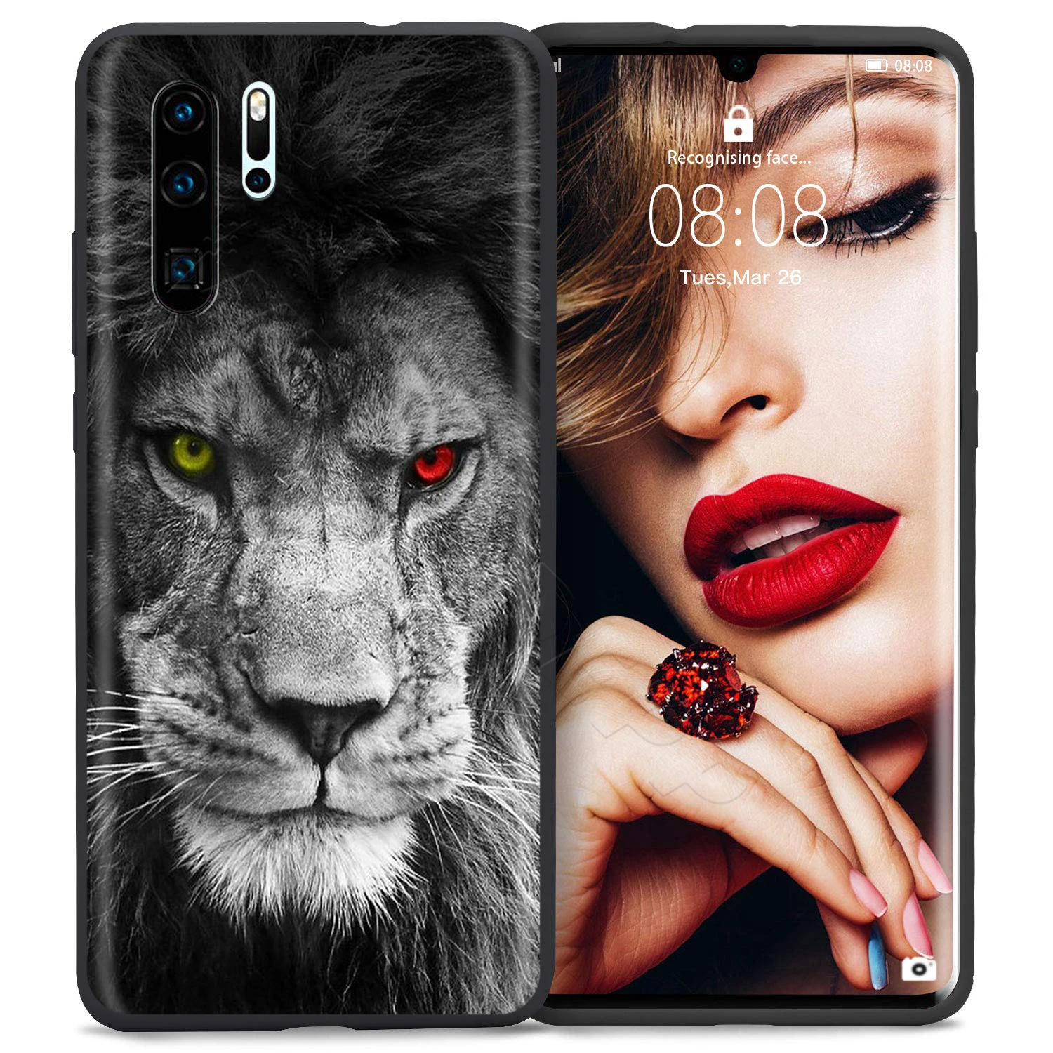 3 Webbedepp Лев Альфа Мужской чехол для Huawei P8 P9 P10 P20 P30 Lite Pro P Smart Z Mini - Цвет: 3