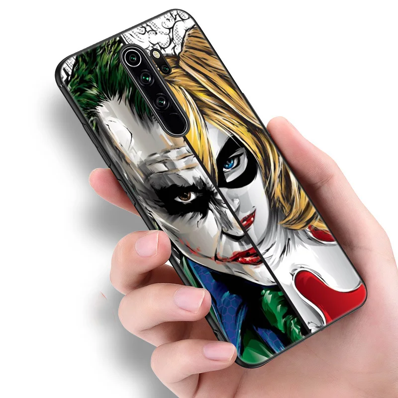 joker harley quin silicone phone case for xiaomi redmi note 10 10t 10s 9s 8t 9 8 7 pro max 8a 9a 9c 9t black soft cover coque free global shipping