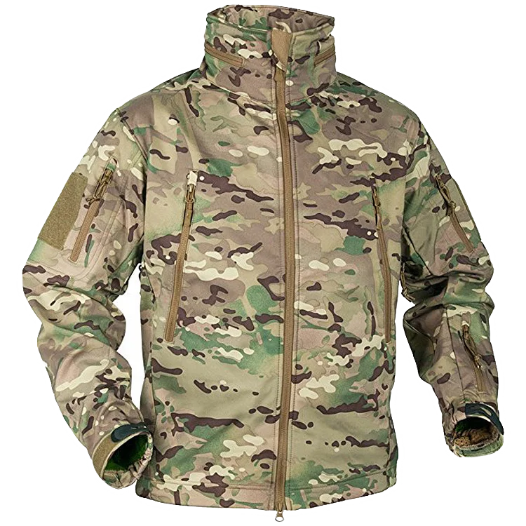 

Outdoor Men's Softshell Army Fans Military Tactical Jacket Camouflage Waterproof Combat Jacket Hidden Hoody Coat Army Uniform