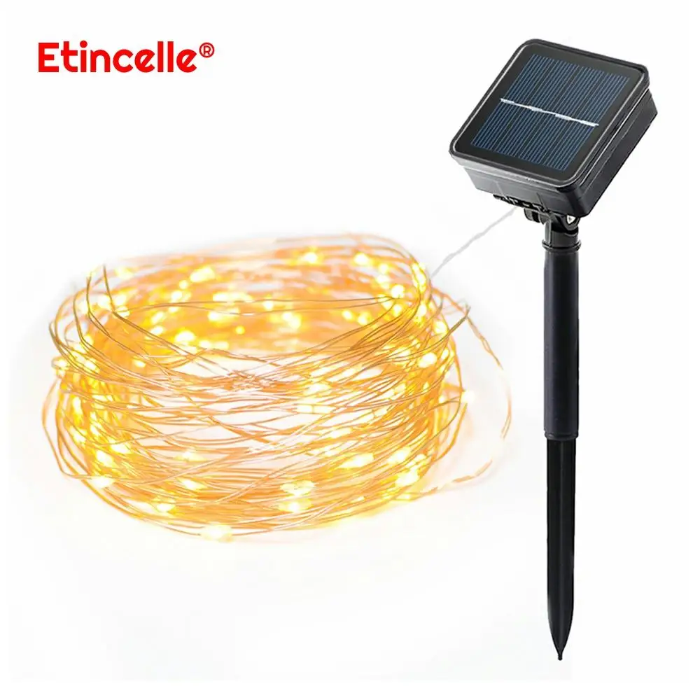 Сказочные огни Светодиодная гирлянда Солнечный Сад Рождество luces decoracion terraza y jardin