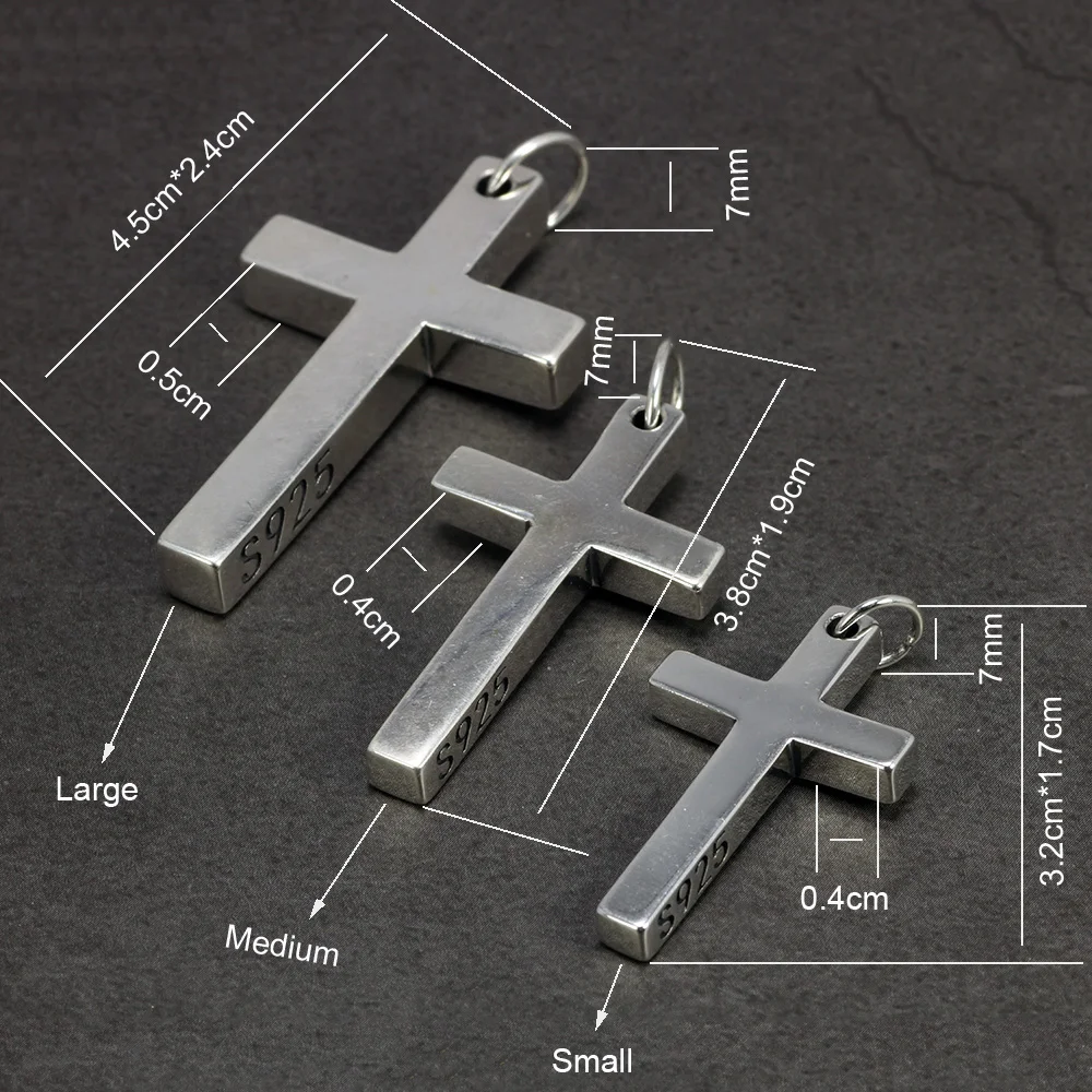 Подвеска с крестом для мужчин и женщин из серебра 925 пробы|pendant for men|sterling silver cross