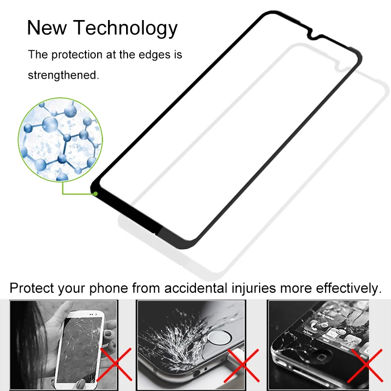 2 шт полное покрытие из закаленного стекла для Xiaomi redmi 6 6A 7 7A K20 Note 6 7 Pro, Защитное стекло для экрана для redmi S2 GO Y3