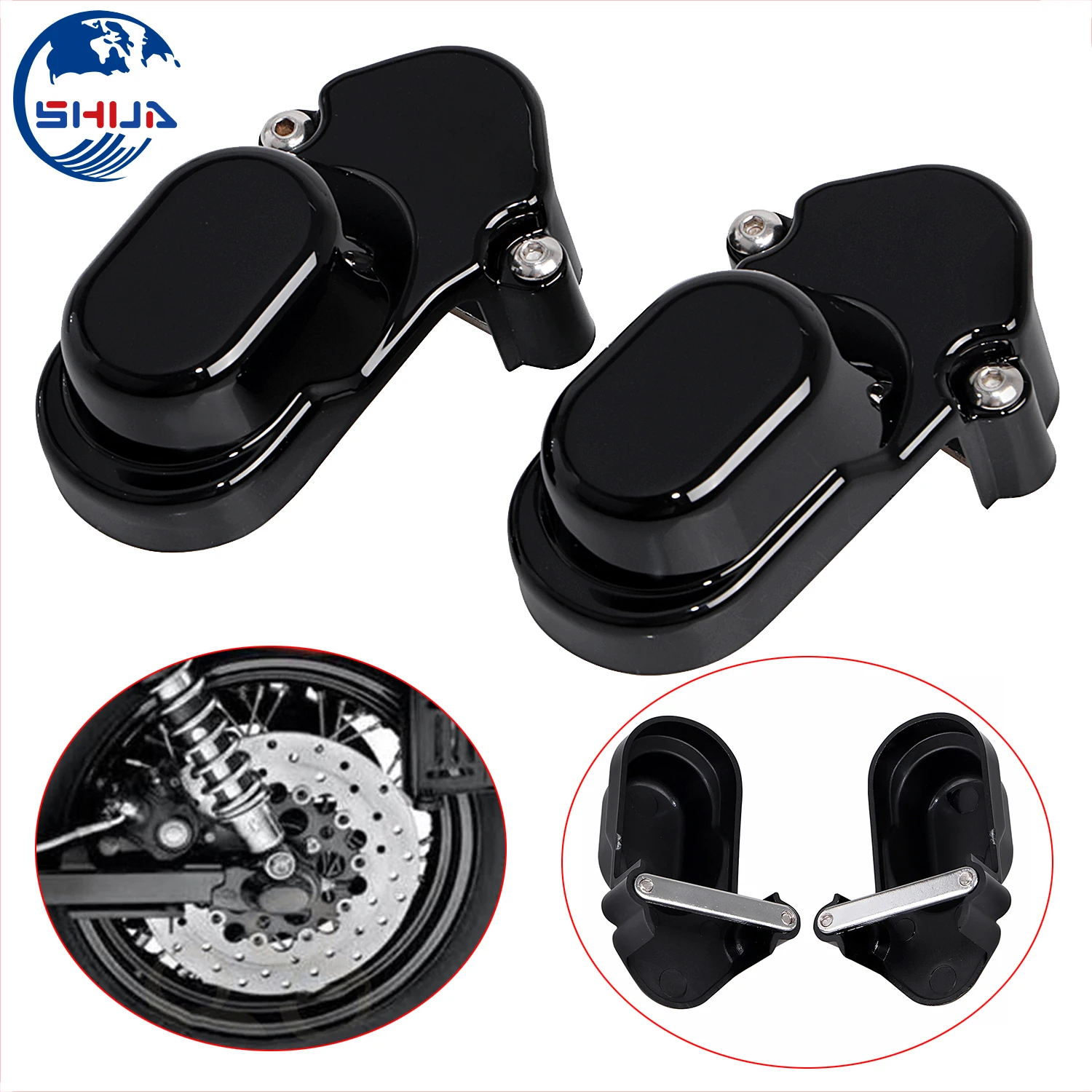 2 шт. Черная задняя рамка крышки осей комплект для Harley Sportster 1200 883 XL883C XL883L XL1200C XL1200CX
