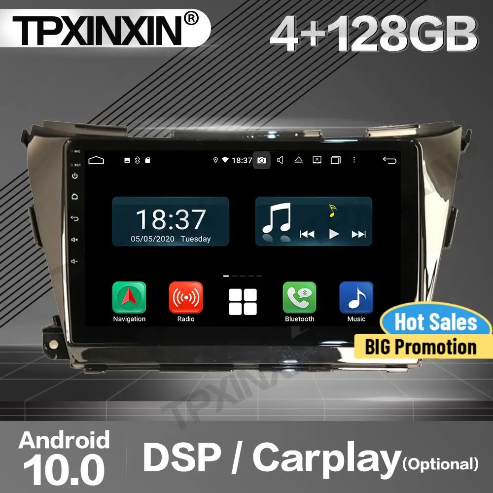 

Автомагнитола 2 Din, 128G Carplay, стерео приемник Android для Nissan Morano 2015-2017, 2018, 2019, 2020, GPS, навигатор, аудиоплеер