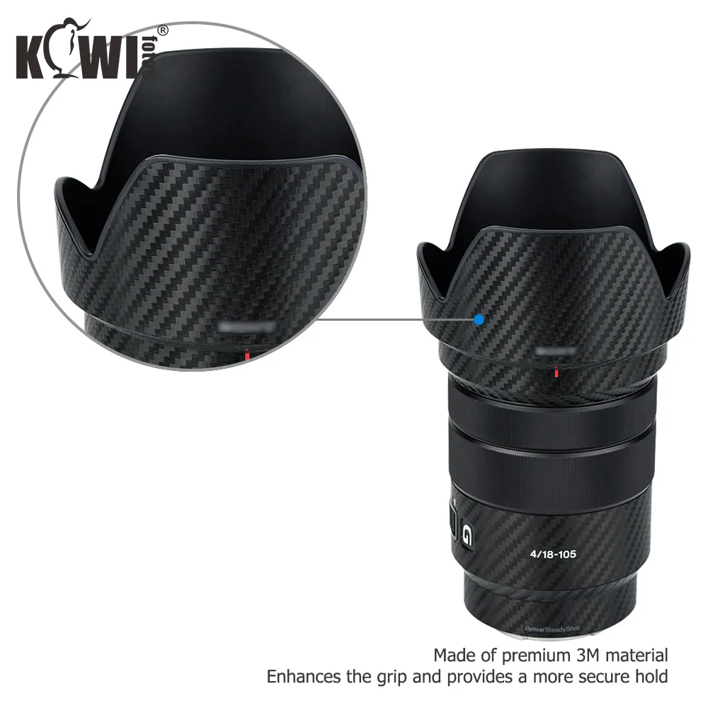 Защитная пленка из углеродного волокна для объектива Sony E PZ 18 105 мм F4G OSS SELP18105G и ALC