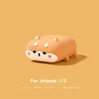 Роскошный чехол для Airpods 1 2, милый чехол с собакой корги из мультфильма, Bluetooth, оболочка для беспроводных наушников для Airpods Pro милые наушники, чехол