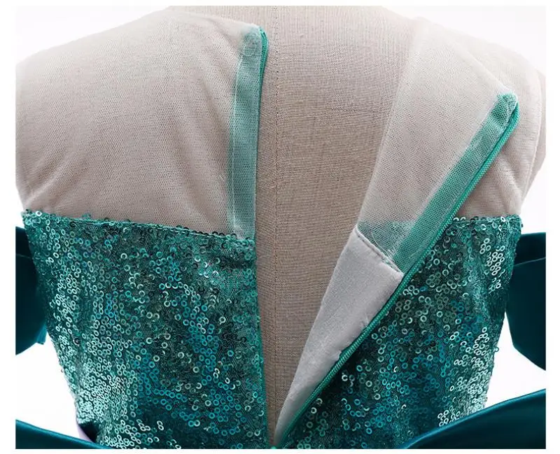 

Girls Mermaid Dress Halloween Cosplay Costumes For Children Girl PrincessBirthday Party Prom Clothing Embroidery Sequin Dresses