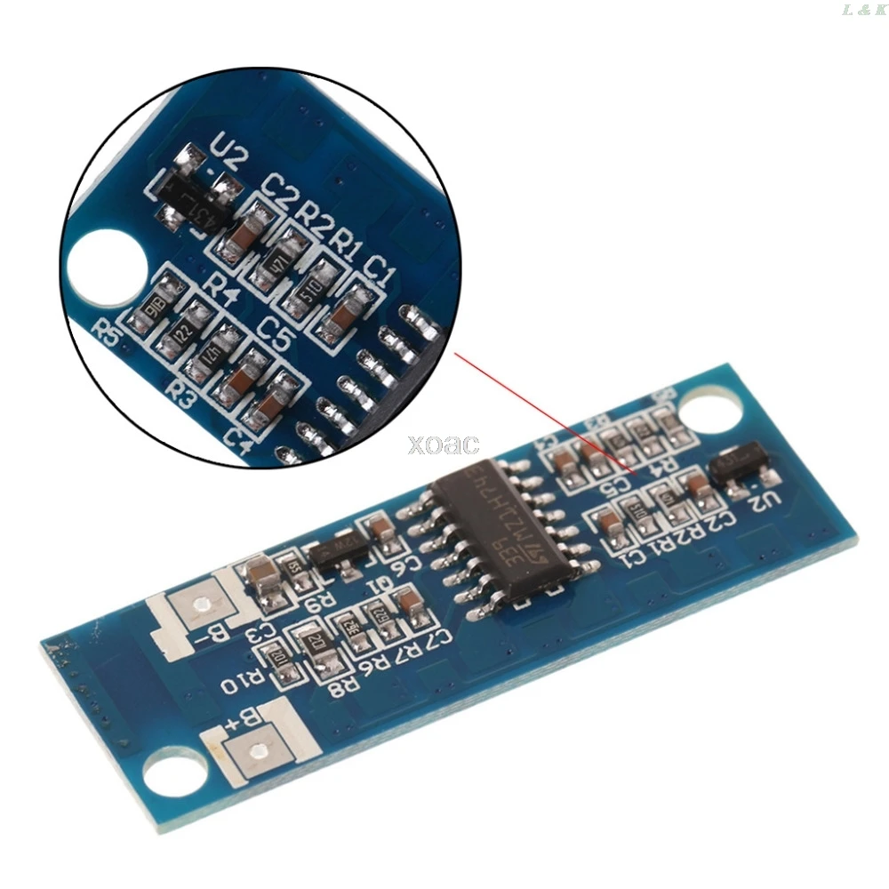 1 ячейка литиевая зарядка уровень емкости батареи светодиодный индикатор