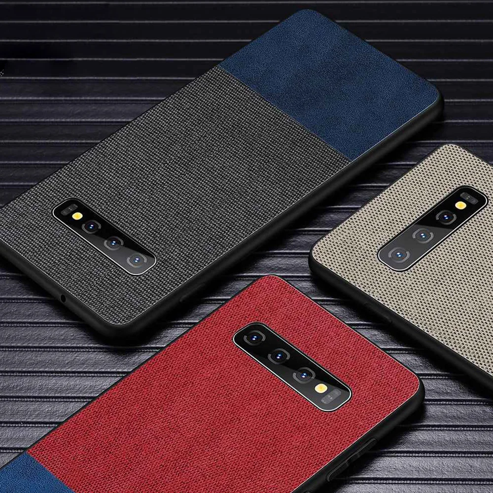 Чехол для телефона VIAERSON Samsung Galaxy S8 S9 S10 Plus тканевый кожаный чехол Note 9 8 S10e S7 Edge |
