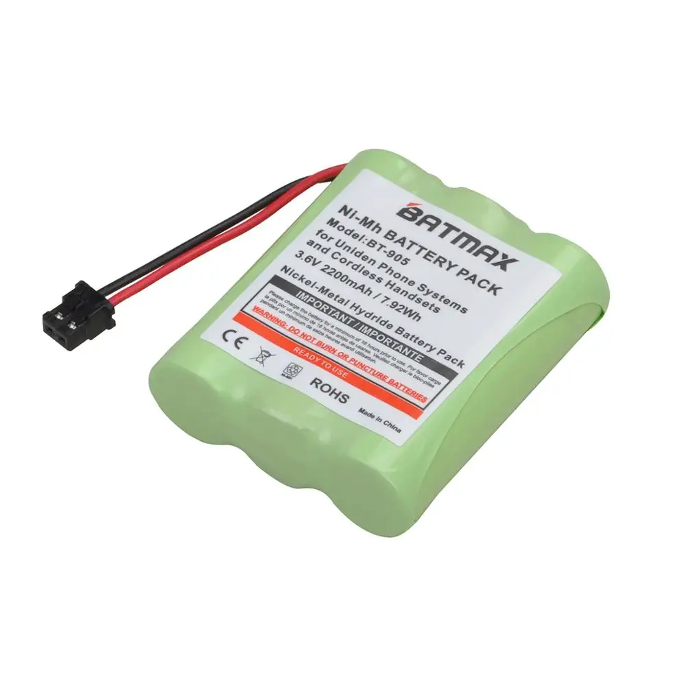 2pcs 2200mah bt 905 bt905 battery for uniden bt905 bt 800 bbty0663001 bt 1006 bbty 0444001 bp 800 bp 905 cordless handset phone free global shipping