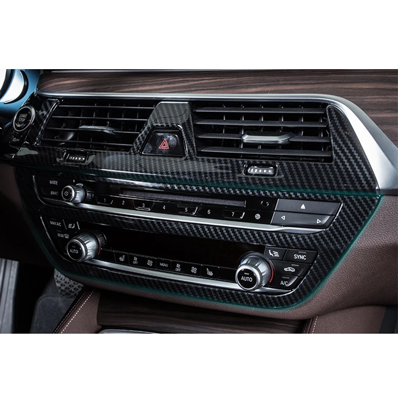 Хромированная панель центральные кнопки CD рамка Крышка отделка для BMW 5 серии G30 G31