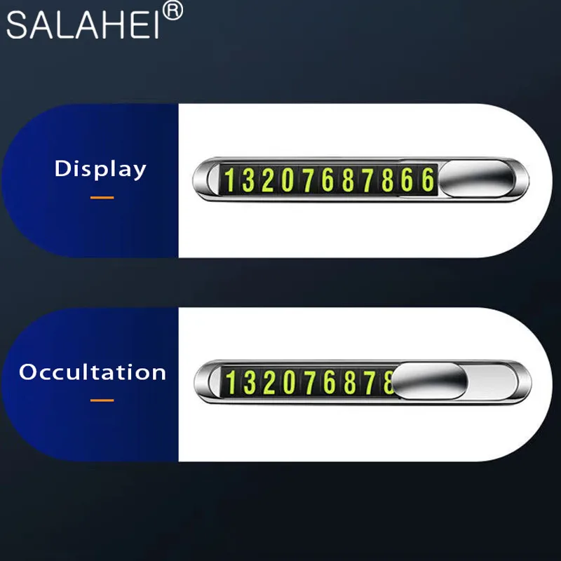 Автомобильная промежуточная парковочная табличка с номером телефона для Citroen DS C2
