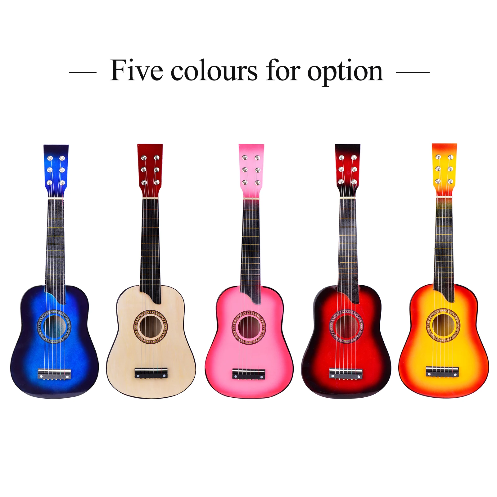 

Muslady 25-inch Kids Toy Guitar 6-String Guitar Musical Toy Merbau Plywood Body with Guitar Picks Strings Capo Tuner