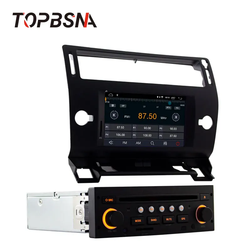 Topsna Android 10 автомобильный dvd-плеер для Citroen C4 Quatre Triumph 2004-2012 gps навигация авто мультимедийная лента рекордер Авто wifi