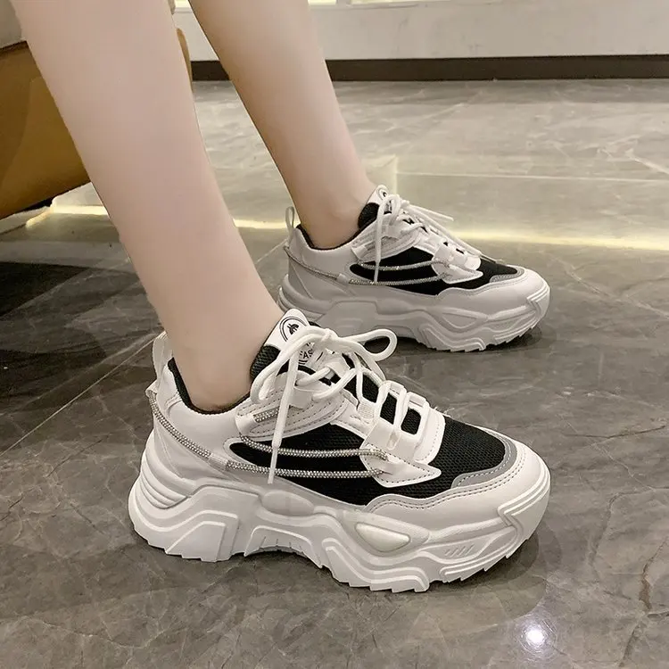 

Women's Shoes, Old Shoes, Spring and Autumn 2021 New Shoes, White Shoes, Trendy All-match Casual Thick-soled Sports Shoes