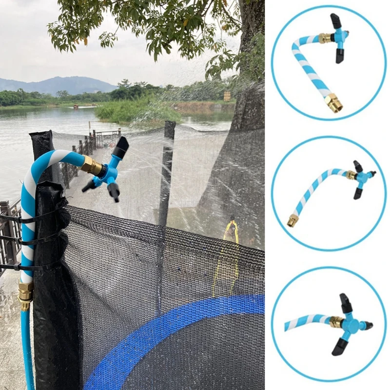 

Whirling Water Sprayer Device Water Park Toy Accessory Fits for Family Park Public Lawn Watering Cooling