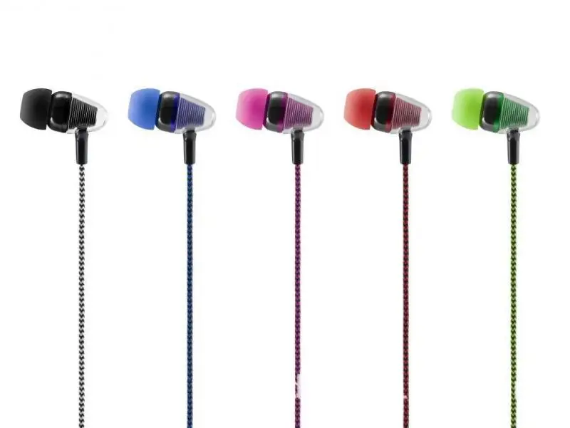 

Wired Earphone In-ear Braided Wiring Cord Music Subwoofer Headset 3.5mm Stereo Earbuds For Smart Phone Android Mobile Phone 1pc