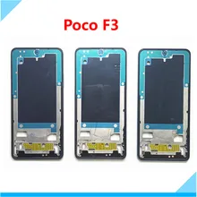 Original Bezel Frame Housing For Xiaomi Poco F3 LCD Front Frame Faceplate Housing Chassis Smartphone Replacement Parts