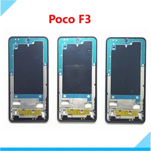 original bezel frame housing for xiaomi poco f3 lcd front frame faceplate housing chassis smartphone replacement parts free global shipping